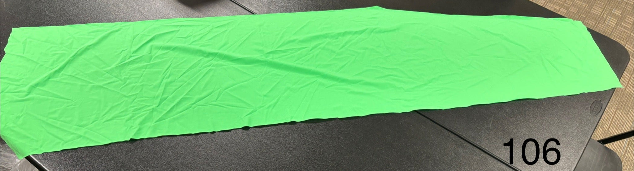 Fabric Remnant: #106 Bright Green Spandex
