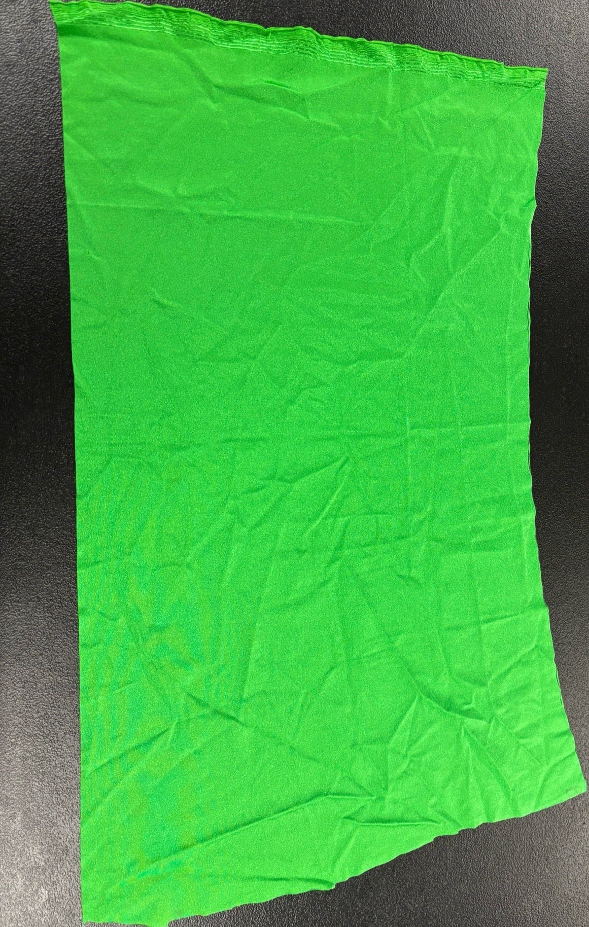 Fabric Remnant: #107 Satin Finish Kelly Green Spandex