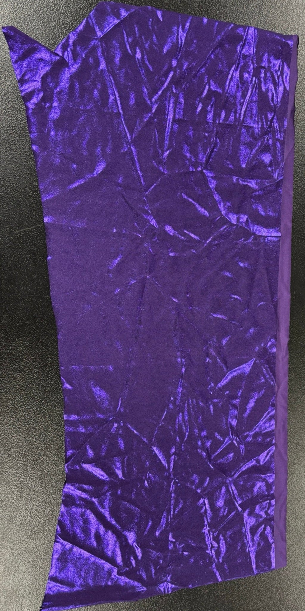 Fabric Remnant: #110 Purple Metallic Foil Spandex