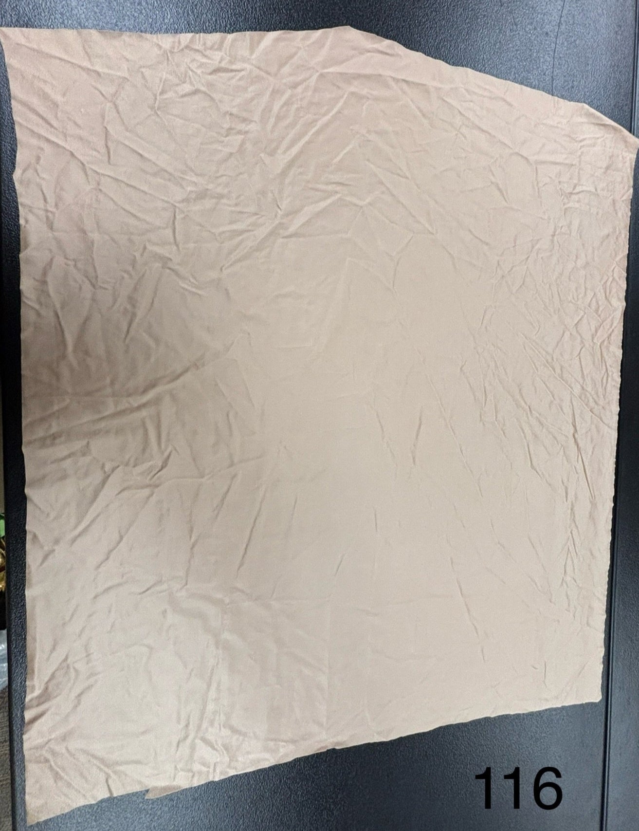Fabric Remnant: #116 Satin Finish Beige Spandex