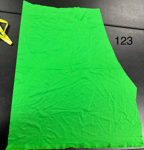 Fabric Remnant: #123 Kelly Green Spandex