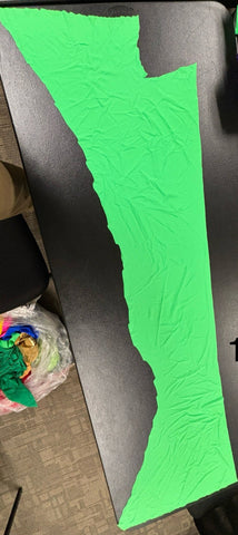 Fabric Remnant: #125 Bright Green Spandex