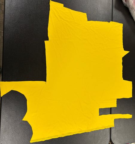 Fabric Remnant: #130 Canary Yellow Spandex