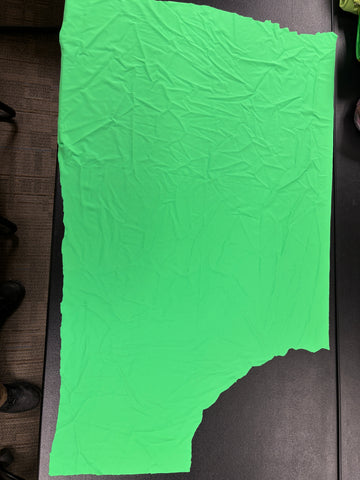 Fabric Remnant: #141 Bright Green Spandex