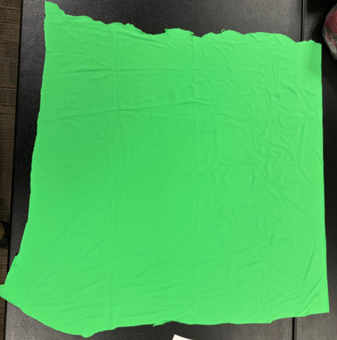 Fabric Remnant: #142 Bright Green Spandex