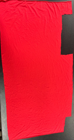 Fabric Remnant: #152 Red Spandex