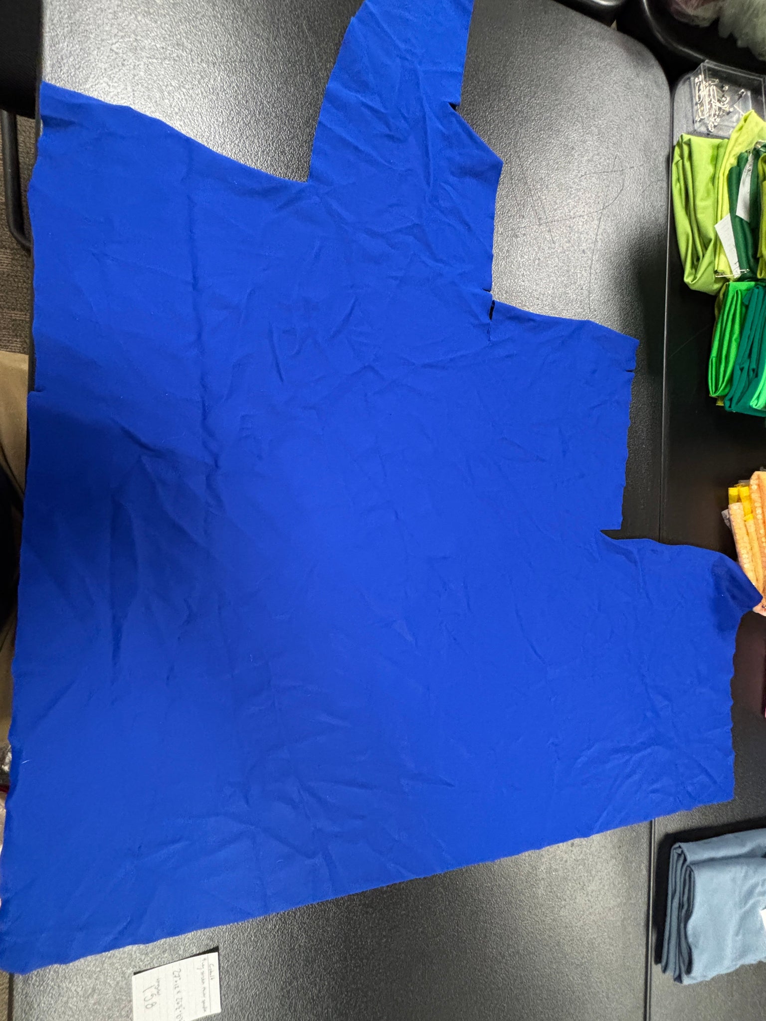 Fabric Remnant: #158 Cobalt Blue Spandex