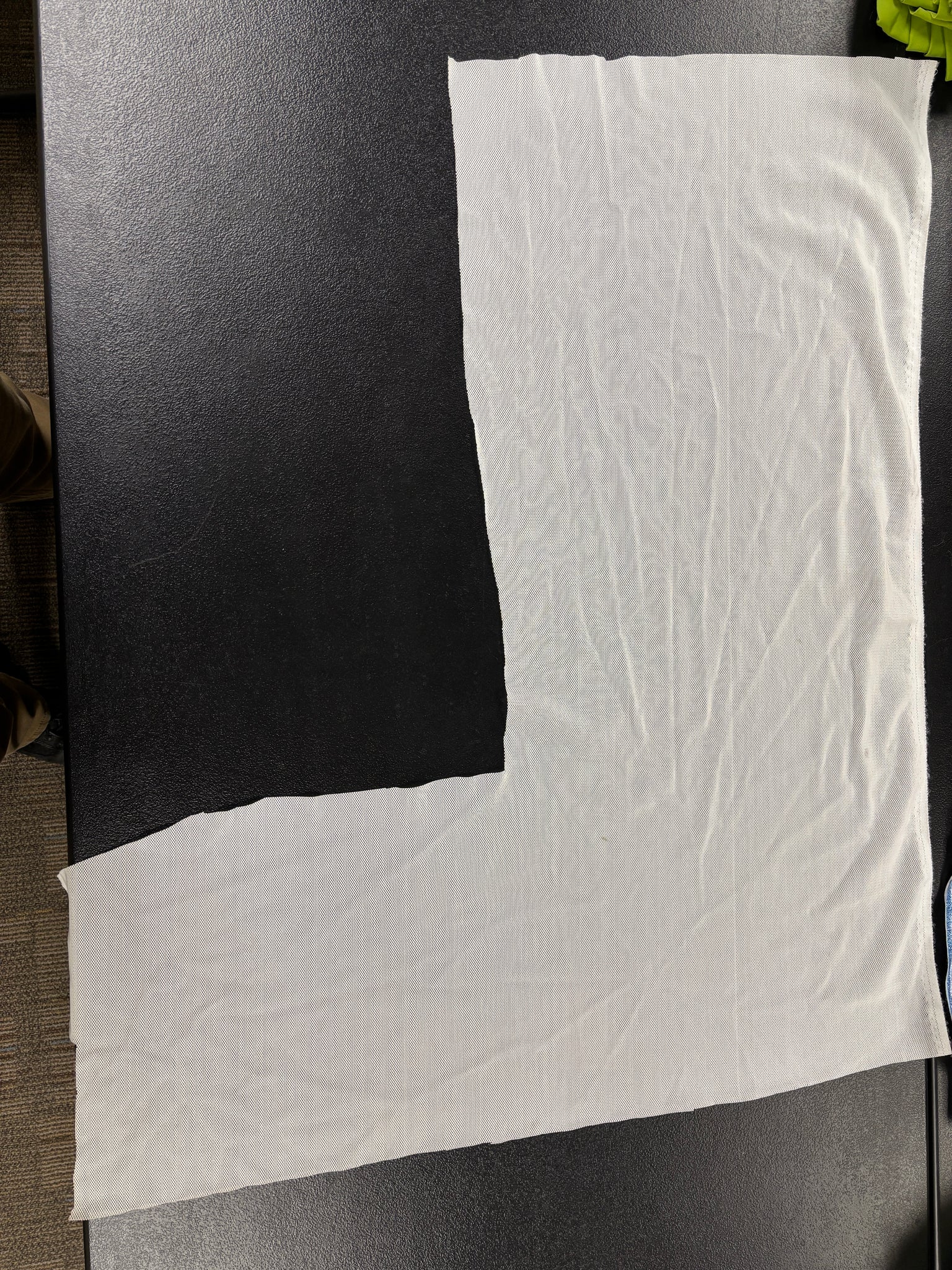 Fabric Remnant: #174 White Mesh