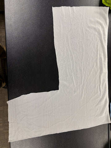 Fabric Remnant: #174 White Mesh