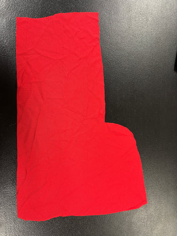 Fabric Remnant: #181 Red Mesh