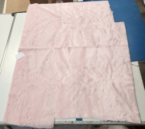 Fur Remnant: #11 Light Pink Short Pile Fur