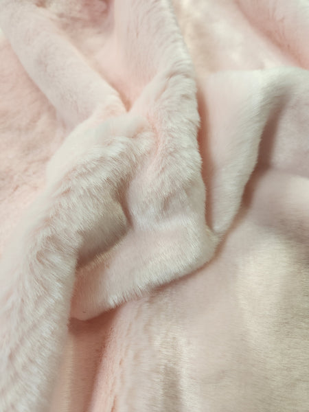 Fur Remnant: #11 Light Pink Short Pile Fur