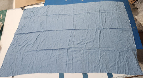 Fabric Remnant: #185 Blue Chambray Cotton Blend