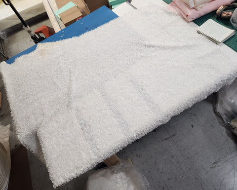 Fur Remnant: #202 White Minky Fur